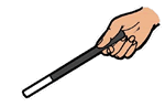 Hand Holding Magic Wand Clipart