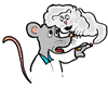 Mouse Smoking with Cat Cloud
