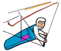 Senior Sky Diving Clipart