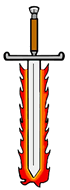 Flaming Sword Clipart