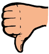 Hand Thumbs Down Clipart