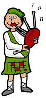Scottish Bagpipe Clipart