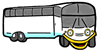 Happy Tour Bus Clipart
