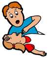 CPR Performed on Child Clip Art