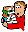 Boy Carrying Books