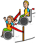 Wheelchair Race Clipart