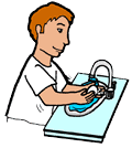 Washing Hands with Soap Clipart