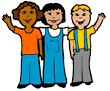 Kids Different Culture Friends Clipart