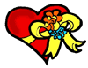 Heart with Bow Clipart