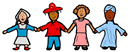 Kids Together Clipart