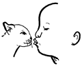 Baby Kissing Cat