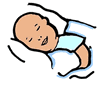 Baby Sleeping Clipart