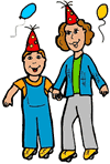 Rollerskating Birthday Party Clipart