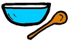 Mixing Bowl & Wooden Spoon