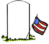 Gravestone American Flag Clipart