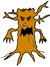 Scary Tree Clipart