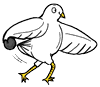 Dove Bowling Clipart