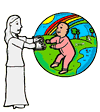 Baby in Bubble Clipart