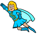 Female Super Hero Clipart