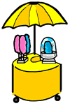 Cotton Candy Stand Clipart