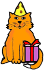 Birthday Cat Clipart