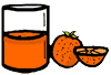 Orange & Orange Juice Clipart