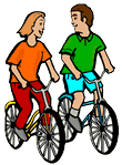 Couple Biking