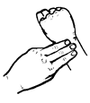 Fingers on Wrist Clipart