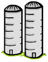 Wheat Silo Clipart