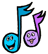 Happy Music Notes Clipart