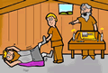 Removing King's Footwear Clipart