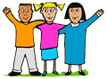 Kids Cultures Together Clipart