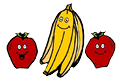 Apples and Banana Bunch