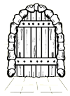 Dungeon Door Clipart