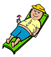 Relaxing in the Sun Clipart