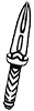 Double Blade Dagger Clipart