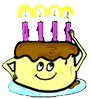 Cake with Candles Clipart