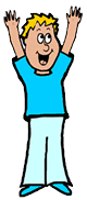 Cheering Boy Clipart