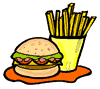 Hamburger with Fries