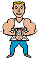 Bully Squeezing Head Clipart