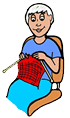 Female Knitting