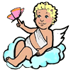 Baby Angel with Butterfly Clipart