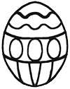 Ukrainian Painted Easter Egg Clipart