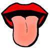 Mouth with Tongue Clipart