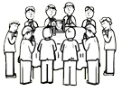 Group Praying Clipart