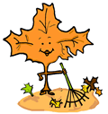 Raking Leaf Clipart