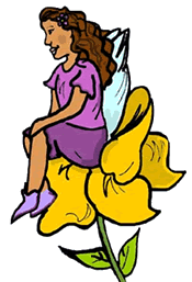 Fairy on Flower