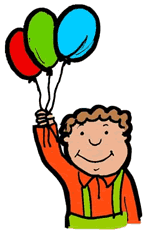 Boy Holding Balloons