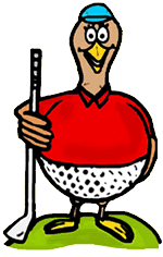 Happy Turkey Golf Ball Holding Club