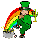 Baseball Rainbow in Desert Clipart